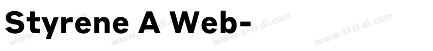 Styrene A Web字体转换